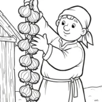 coloriage Paysan a colorier en ligne gratuitement