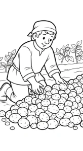 coloriage Paysan a dessiner en ligne