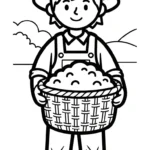 coloriage Paysan pour enfant gratuit