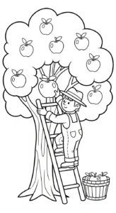 coloriage Paysan a telecharger