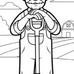 coloriage Paysan a dessiner en ligne