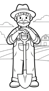 coloriage Paysan a dessiner en ligne