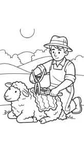 coloriage Paysan et dessins