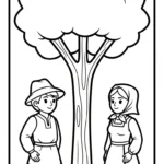 coloriage Paysan à imprimer pour enfant de 2 ans