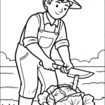 coloriage Paysan gratuit