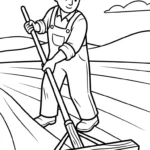 coloriage Paysan pour enfant de 10 ans