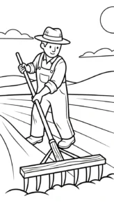 coloriage Paysan pour enfant de 10 ans