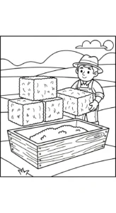 coloriage Paysan pour enfant de 10 ans