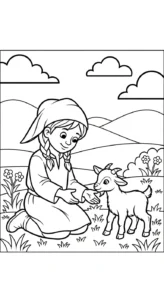 coloriage Paysan a imprimer pour enfant de 4 ans