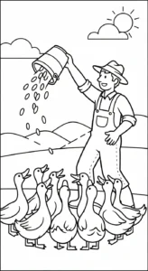coloriage Paysan gratuit en ligne