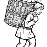 coloriage Paysan à imprimer pour enfant de 4 ans