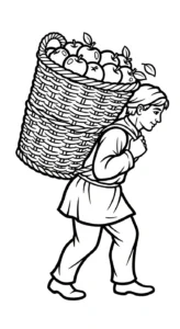coloriage Paysan à imprimer pour enfant de 4 ans