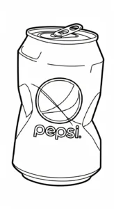 coloriage Pepsi pour enfants