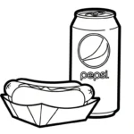 coloriage Pepsi a colorier en ligne
