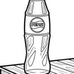 coloriage Pepsi à imprimer pour enfant de 3 ans