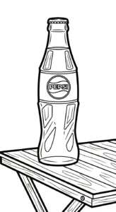 coloriage Pepsi à imprimer pour enfant de 3 ans