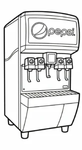 coloriage Pepsi à imprimer gratuit