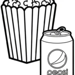 coloriage Pepsi pour enfant de 7 ans