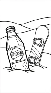 coloriage Pepsi gratuit pour enfants