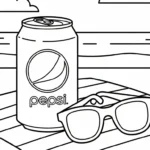coloriage Pepsi pour enfants à télécharger