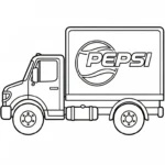 coloriage Pepsi pour enfants