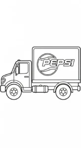 coloriage Pepsi pour enfants