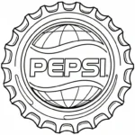 image de coloriage Pepsi pour enfant