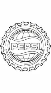 image de coloriage Pepsi pour enfant