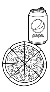 coloriage Pepsi a telecharger