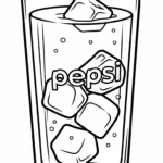 coloriage Pepsi à imprimer pour enfant de 6 ans