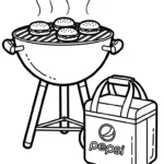 coloriage Pepsi à imprimer pour enfant de 3 ans