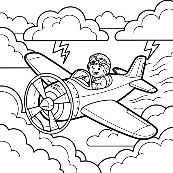 Tranh tô màu Pilote
