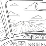 coloriage Pilote pour enfant de 5 ans