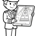 coloriage Pilote pour enfant de 8 ans