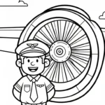 coloriage Pilote à imprimer pdf gratuit