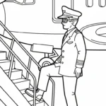 coloriage Pilote a imprimer gratuit