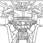 coloriage Pilote pour enfant