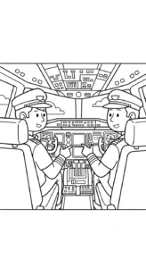 coloriage Pilote pour enfant