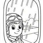 a imprimer coloriage Pilote gratuit