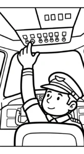 coloriage Pilote pour primaire