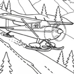 coloriage Pilote et découpage à imprimer