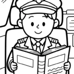 coloriage Pilote a dessiner et imprimer
