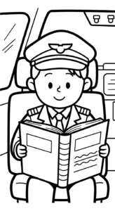 coloriage Pilote a dessiner et imprimer