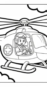 a imprimer coloriage Pilote gratuit
