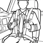 coloriage Pilote gratuit