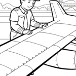 coloriage Pilote à imprimer