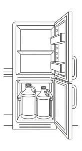 coloriage Réfrigérateur updated à imprimer