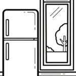 coloriage Réfrigérateur updated à imprimer pour enfant de 12 ans