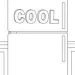 coloriage Réfrigérateur updated a telecharger