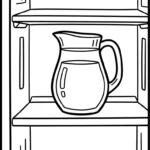 coloriage Réfrigérateur updated à imprimer pour enfant de 9 ans